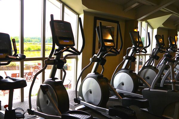 #caption-188 View from the gym onto the course